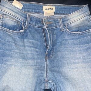 L'AGENCE Light Blue High Rise Women's Jeans